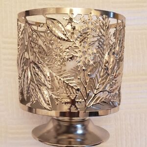 Bath & Body Works White Candle Barn Candle Holder